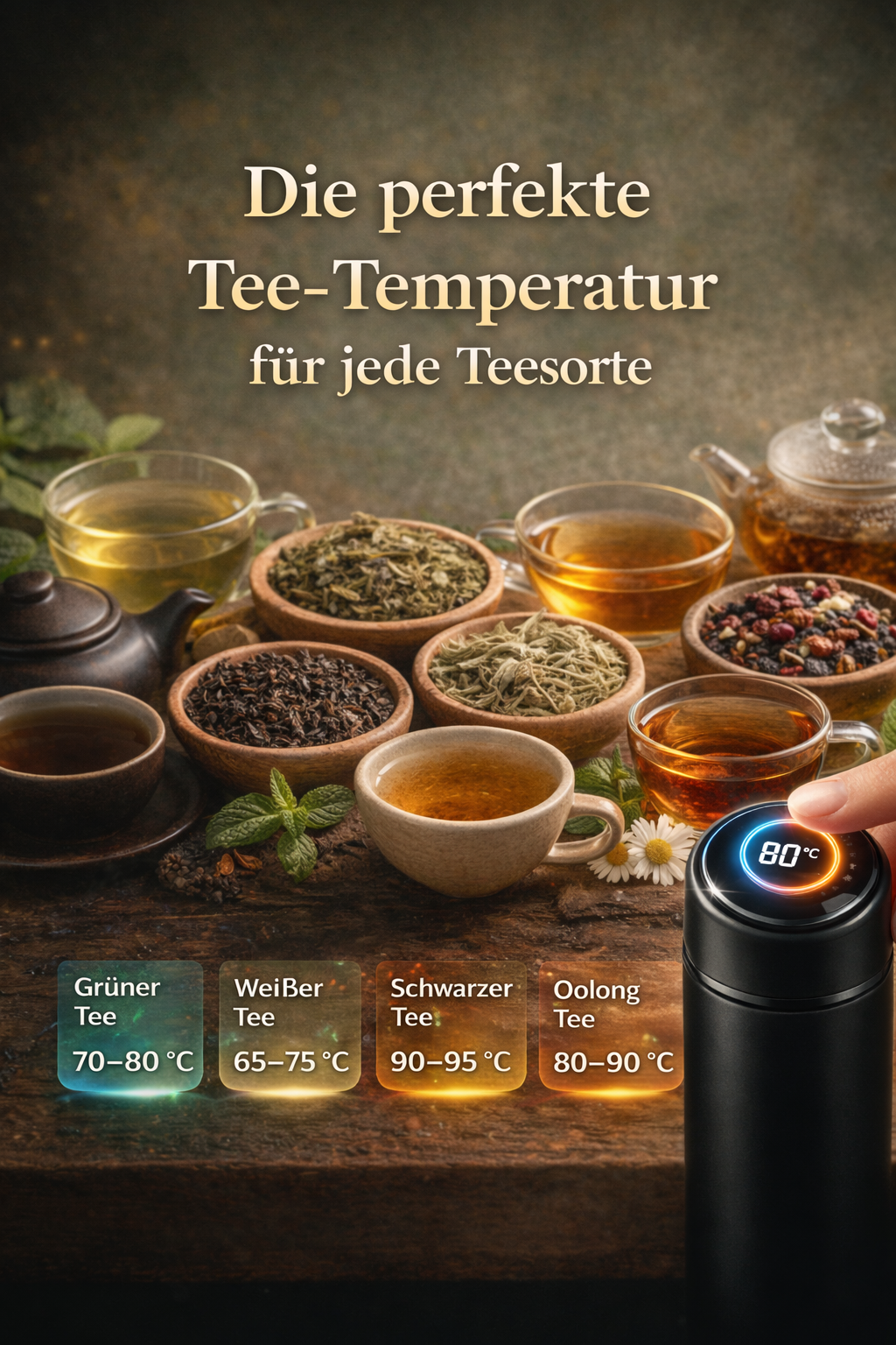 Die perfekte Tee-Temperatur für jede Teesorte